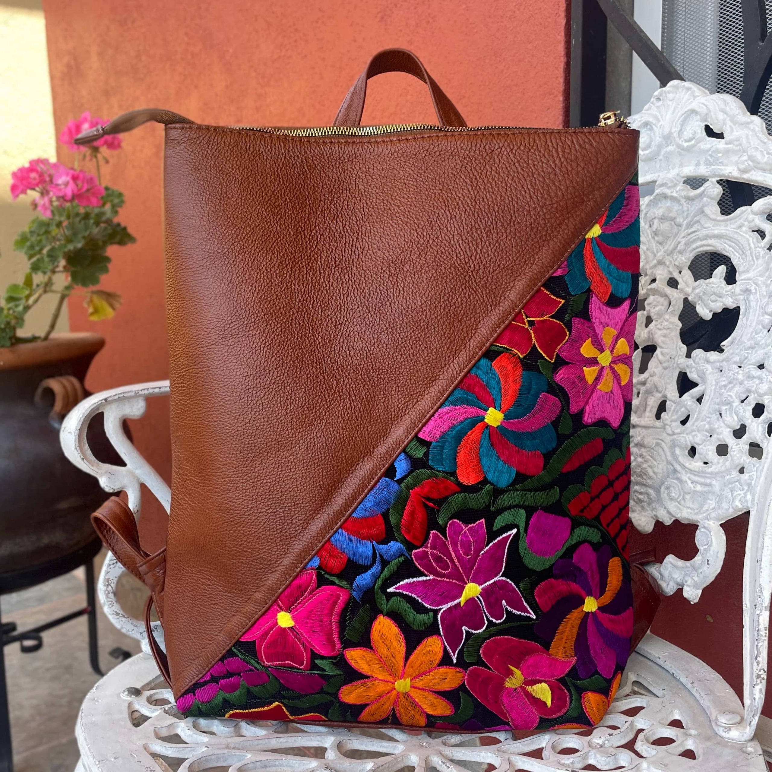 Embroidered laptop backpack store